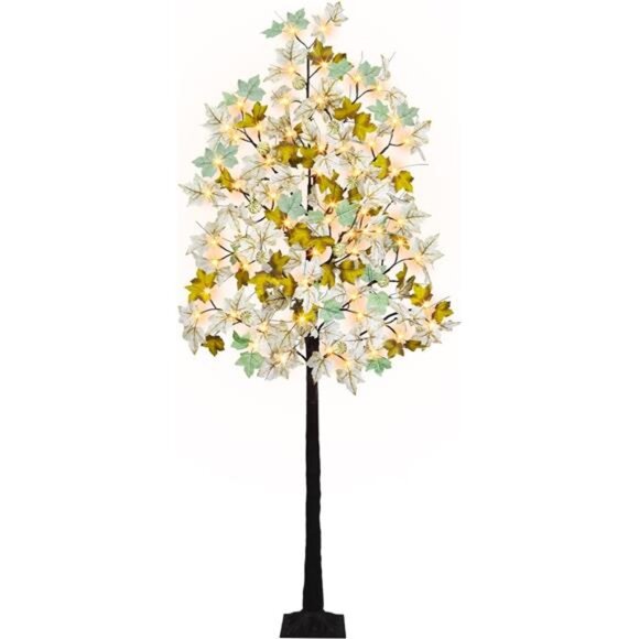 New 8FT Fall Light Up Tree Artificial Lighted Autumn Maple Trees with 160 - Picture 7 of 7